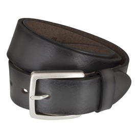 Lloyd 1015 05 Men's Leather Belt with Metal Clasp in Trendy Used Look, gray