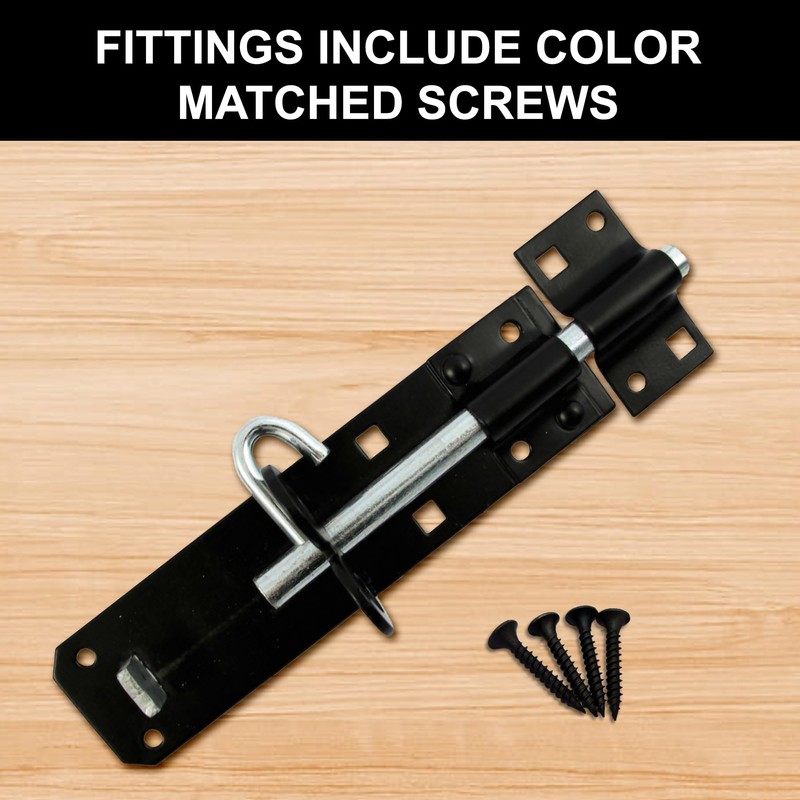 Primes DIY Brenton Strong Sliding Lockable Padbolt(8") Ideal for use