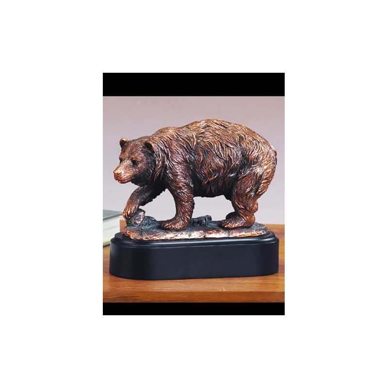 Walking Bear Statue - Bronze