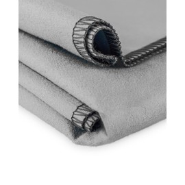 Celin ATEX Sauna/Bath/Shower Towel Extra Absorbent, Soft, Microfibre Travel Towel – Largo, Polyester, grey, 2x40x80
