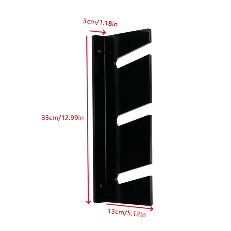 Skateboard Racks, Acrylic Wall Mount, 3-Layer Skateboard Holder, Snowboard Display