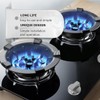 LICHUANUK 6 Pieces Universal Gas Cooker Knob 6 mm Metal