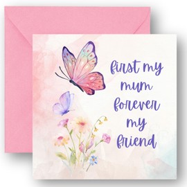 Felbridge Studio - Mothers Day Card - for Mum - Mothers Day Card Funny - From Daughter Son Both of Us Kids Wife Husband - Step Mum Mom Mam Cards - 14cm