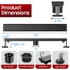 DLONE Linear Shower Drain | 24" AISI 304 Stainless Steel