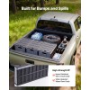 65L Plastic Collapsible Storage Bins with Lids 3 Pack Stackable