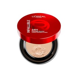 L'Oréal Paris Infallible 24h Power Glow polvo traslúcido con acabado glowy, duración hasta por 24h, tono Universal