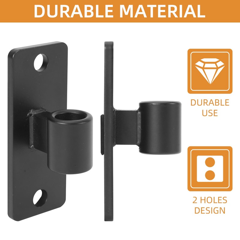 2 Pack Heavy Duty Gate Hinges Black Wall Mount Gate