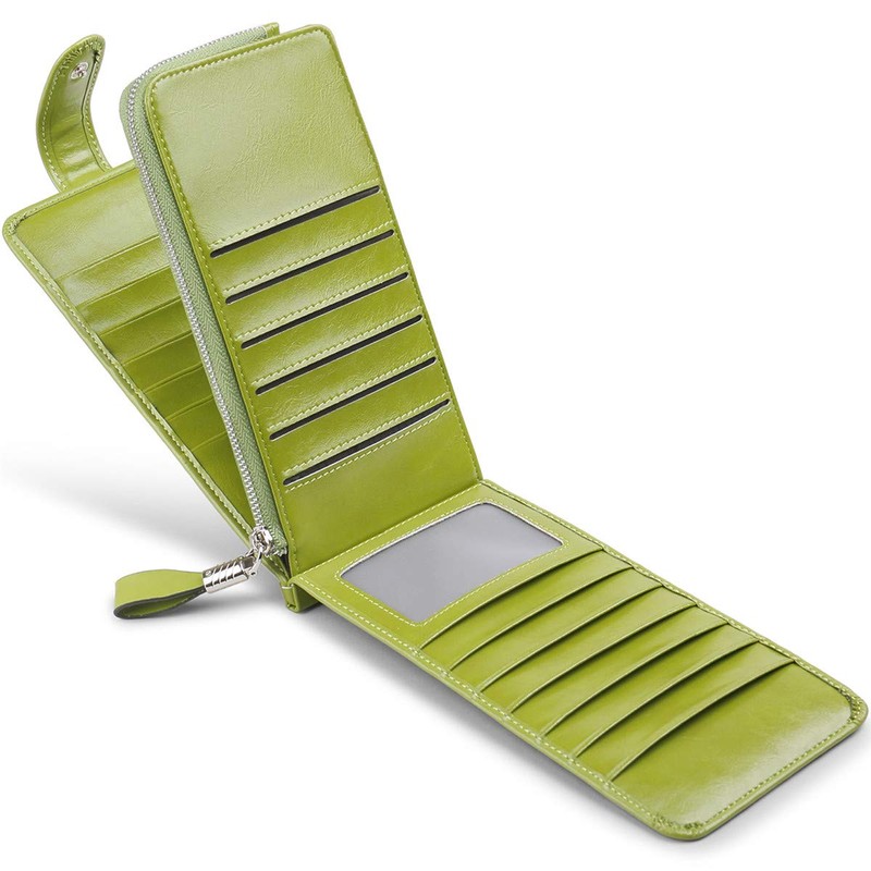 JEEBURYEE Card Case, Men's, Women's, Long Wallet, Thin, Magnetic Prevention,