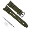 Waterproof Natural Resin Replacement Watch Band for Casio Sport SGW-100