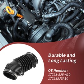 ACROPIX Air Intake Hose with Clamps No.17228-5J6-A10 for Honda Odyssey Passport Pilot 2019-2022 for Acura MDX 2016 Rubber Intake Hose Tube