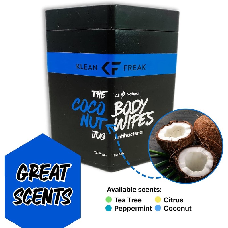 Klean Freak Body Wipes - for Face and Body, No