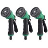 Wideskall 3 Packs 7 Way Patterns Heavy Duty Garden Hose