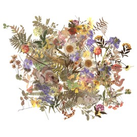 Flower Plant Stickers Set (120PCS) - PET Transparent Decorative Sticker for Scrapbooking Planner Journaling Wrapping DIY Crafts Cards Album Water Bottles Phone Cases Laptops