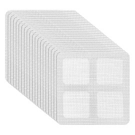 uxcell Window Screen Repair Kit, 20Pcs Gray Screen Repair Kit, Fiberglass Screen Tape Mesh Repair Adhesive Screen Patch Repair Kit for Window or Doors Screen, 4"x 4"(10cm x 10cm)