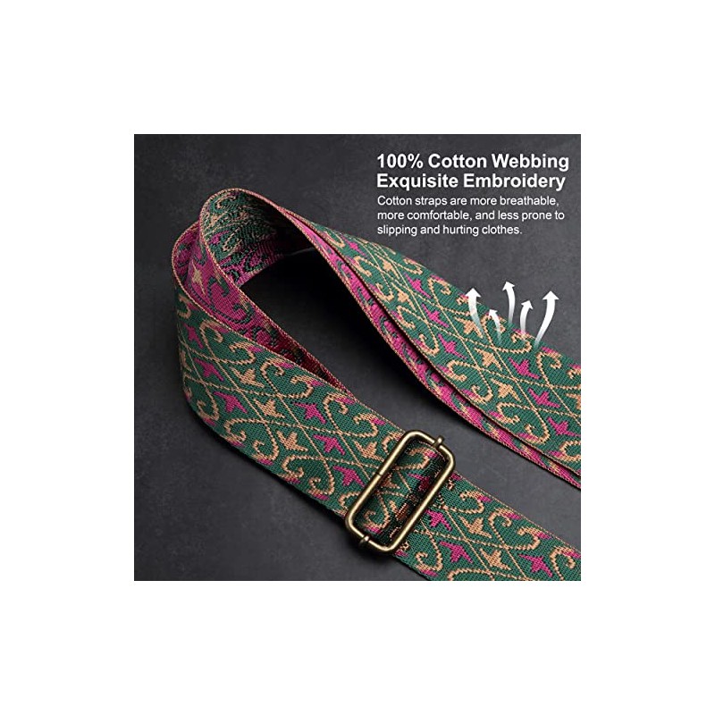 Nefelibata Purse Strap, 2" Cowhide Head Wide Shoulder Strap Adjustable