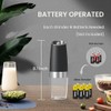 Automatic Gravity Salt and Pepper Grinder Set with LED Light