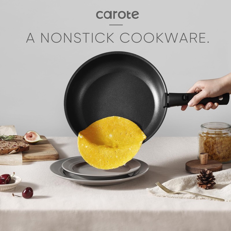 CAROTE 19Pcs Pots and Pans Set Non Stick, Cookware Set