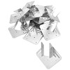 QWORK Galvanized 18-Gauge Hurricane Tie, 40 Pack Steel Connector for