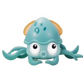 Kids Crawling Octopus Toy Light Up Moving Clockwork Cartoon Animal Toy