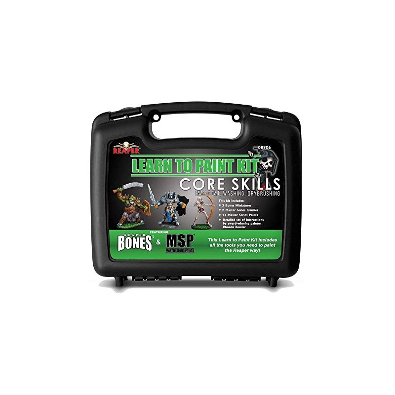 Reaper Miniatures 08906 Learn to Paint Kit Core Skills, Master