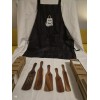 ADE 5PCS Wooden Spurtles Set, Non-Stick Natural teak Wood Spatulas