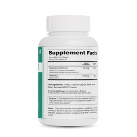 Zynano DK | Vegan Vitamin D3 10000 IU, Vitamin K2 120 Mcg with MCT Powder, Vegetarian Vitamin D3 K2 for Women and Men,Lichen Vitamin D3-60 Cap