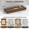 Bathroom Tray for Counter Top Organizer – Oak Wood Vanity
