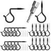 21 Pack Q-Hanger Hooks, Screw Hooks, Ceiling Hooks, String Light
