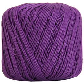 Threadart 100% Pure Cotton Crochet Thread - Purple - Size 10 and 3 - Singles and Bulk Packs Available - Size 3 - Color 30