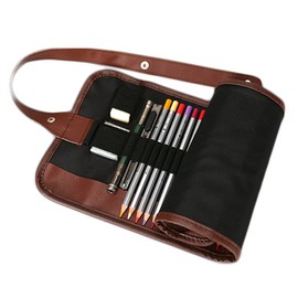 72 Pencil Wrap, DUBENS Portable Pencil Case, Travel Pencil Holder, Colouring Pencils, Organiser, Roll-up Pencil Case, Pencil Case