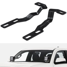 Nilight Ditch Light Brackets Auxiliary Offroad Work LED Pod A-Pillar Hood Mounts for 3rd Gen Tacoma 2016 2017 2018 2019 2020