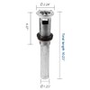 WiseWater 2-Pack Grid Bathroom Sink Drain Assembly with Overflow, 1-1/2