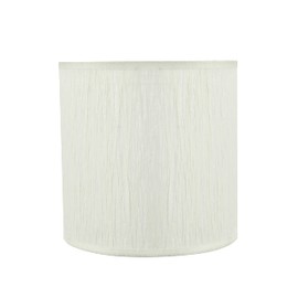 Aspen Creative 31222 Drum (Cylinder) Shaped Spider Construction Lamp Shade, 8" x 8" x 8", Off White