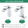 VOTON Bathroom Chrome Faucet for Sink Single Handle 1 Hole
