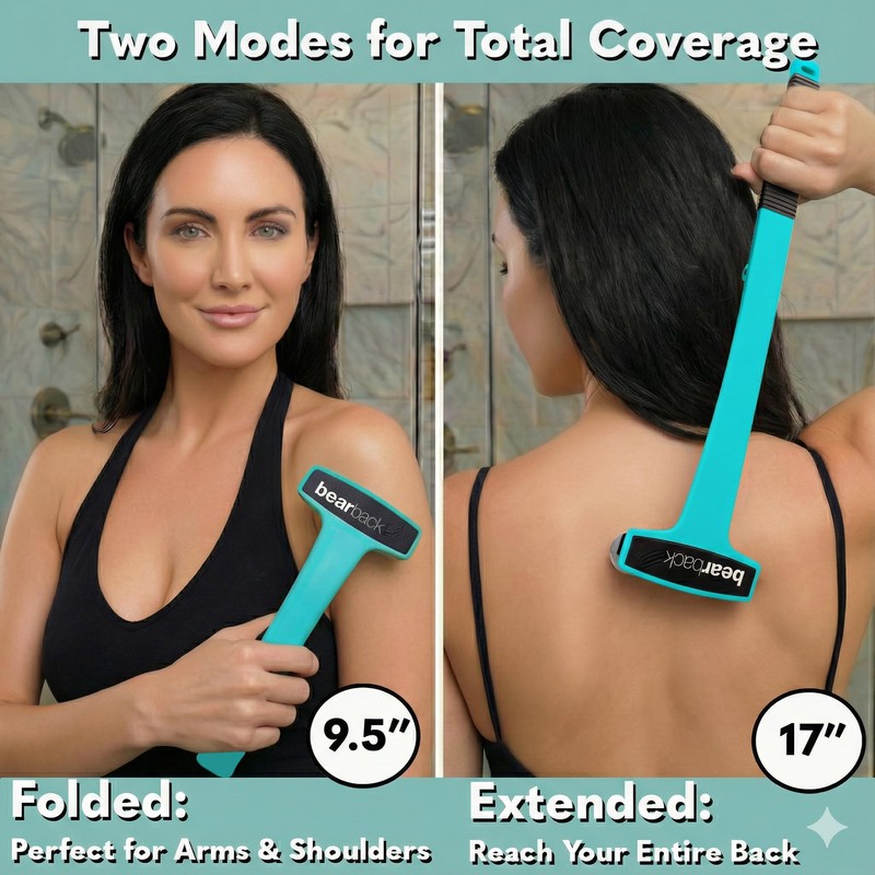 bearback Lotion Applicator for Back & Body Long-Reach Roller for