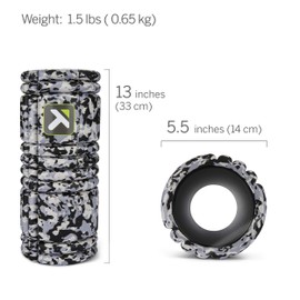 TRIGGERPOINT Grid Rodillo de Espuma para Ejercicio, Masaje de Tejido Profundo y recuperación Muscular, Original (13 Pulgadas), Camuflaje Gris