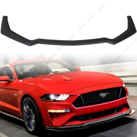 LUC For 18-2023 Mustang GT Ecoboost Front Bumper Chin Lip Spoiler Splitter RT Style