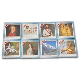 jameitop® Austria Matchstick Briefs Set of 8 – 160 Wooden Art/Emperor/Landscape – Guest Gift