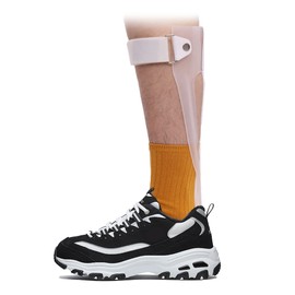 Shuyan Jiao AFO Foot Drop Brace Ankle Foot Orthosis Medical Afo Walking with Shoes for Stroke Hemiplegia Men & Women Left/Right Foot (XL-Left)