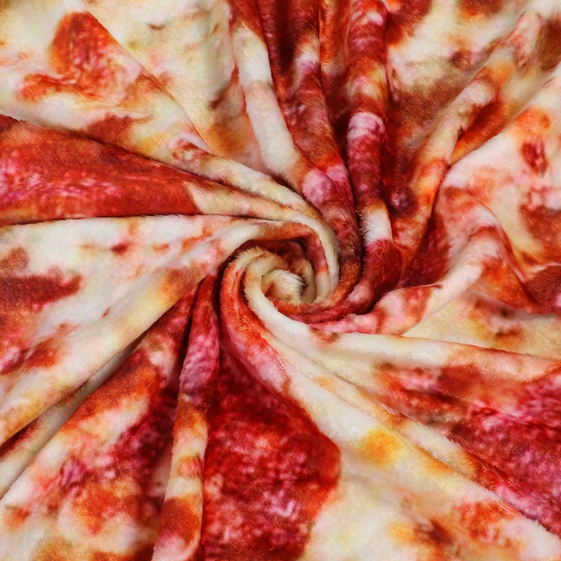 Kid Toddlers Pizza Pattern Rug Baby Washable Fluffy Playmat Round
