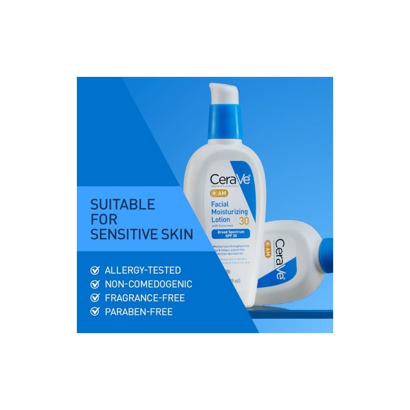 Cerave Loción Hidratante Facial Sunscreen Spf Piel Normal Seca Unisex