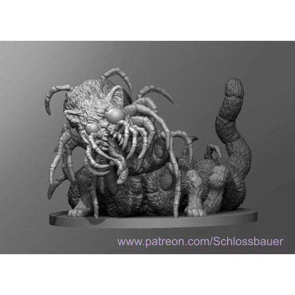 Mutated Cat Creature Monster Manual 28mm Scale DND D&D Miniature