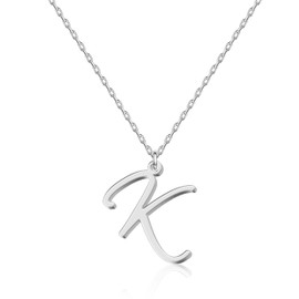 UMAGICBOX Stainless Steel Customizable Letter Necklace - Trendy and Affordable Jewelry for Women, Birthday, Anniversary, and Valentine's Day