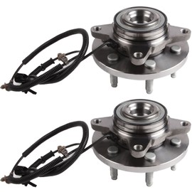 OCPTY New Wheel Hub Bearings Front 6 LUGS W/ABS 2007-2012 Replacement fit for Ford Expedition, 2007-2011 for Lincoln Navigator Compatible OE: 515094 (Pack of 2)