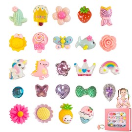 Girls' Rings, Pack of 24 Children's Rings, Princess Jewellery Set, Children's Rings Princess Set, Children's Rings for Girls, Ring Children Girls, Random Style, Perfect for Children's Birthday Party