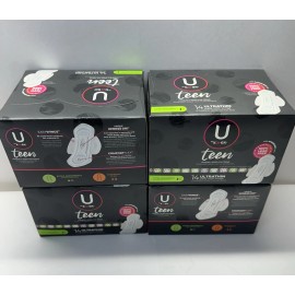 Kotex U by Kotex Teen Ultra Thin Feminine Pads Wings Extra Absorbency 56 Count