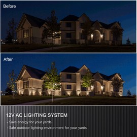 Low Voltage Transformer 120 watt Malibu Outdoor Transformer Output 12V AC for Landscape Lighting and Outdoor Lighting Black