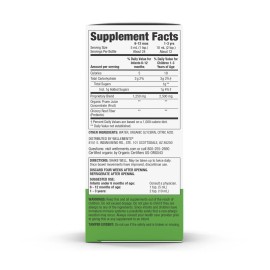 Wellements Organic Baby Constipation Support 4 Fl Oz Gentle Relief for Kids