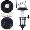 Dynaming 4 Pack Solar Flame Wall Lanterns Outdoor, Solar Powered