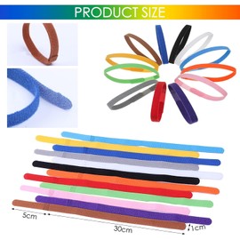 12 Pcs Puppy ID Collars,Soft Adjustable Nylon Puppy ID Bands Newborn Puppy Collars,Multi Coloured Identification Puppy Collar for Small Cats Dogs,Pet Dog Kitten Whelping Newborn Kitten